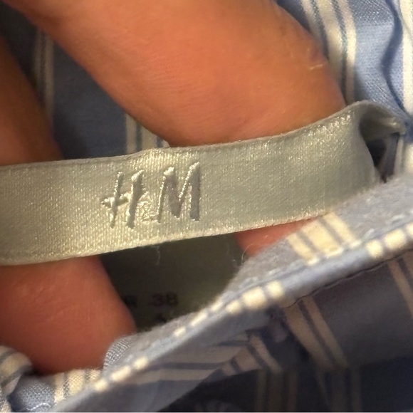 H&M Light Blue Striped A-Line Skirt - Picture 6 of 10